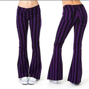 Striped bell bottoms